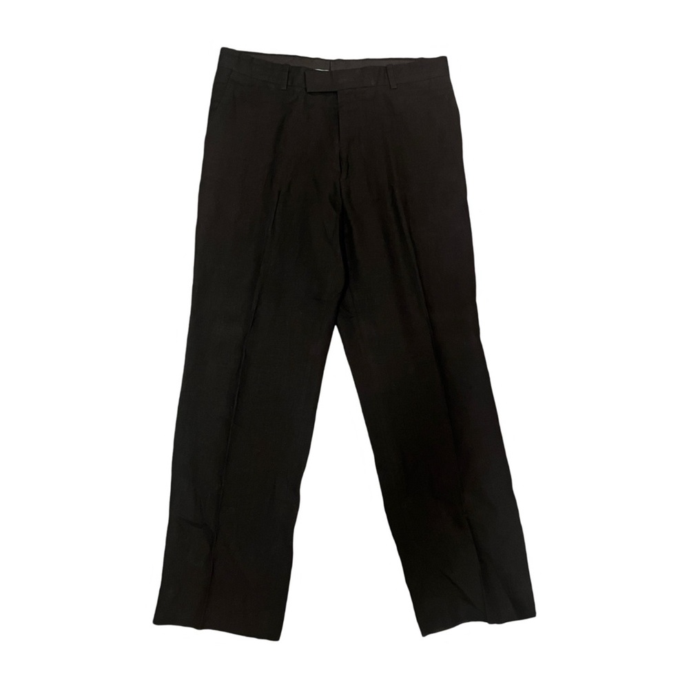 Reiss Black Linen Trouser
